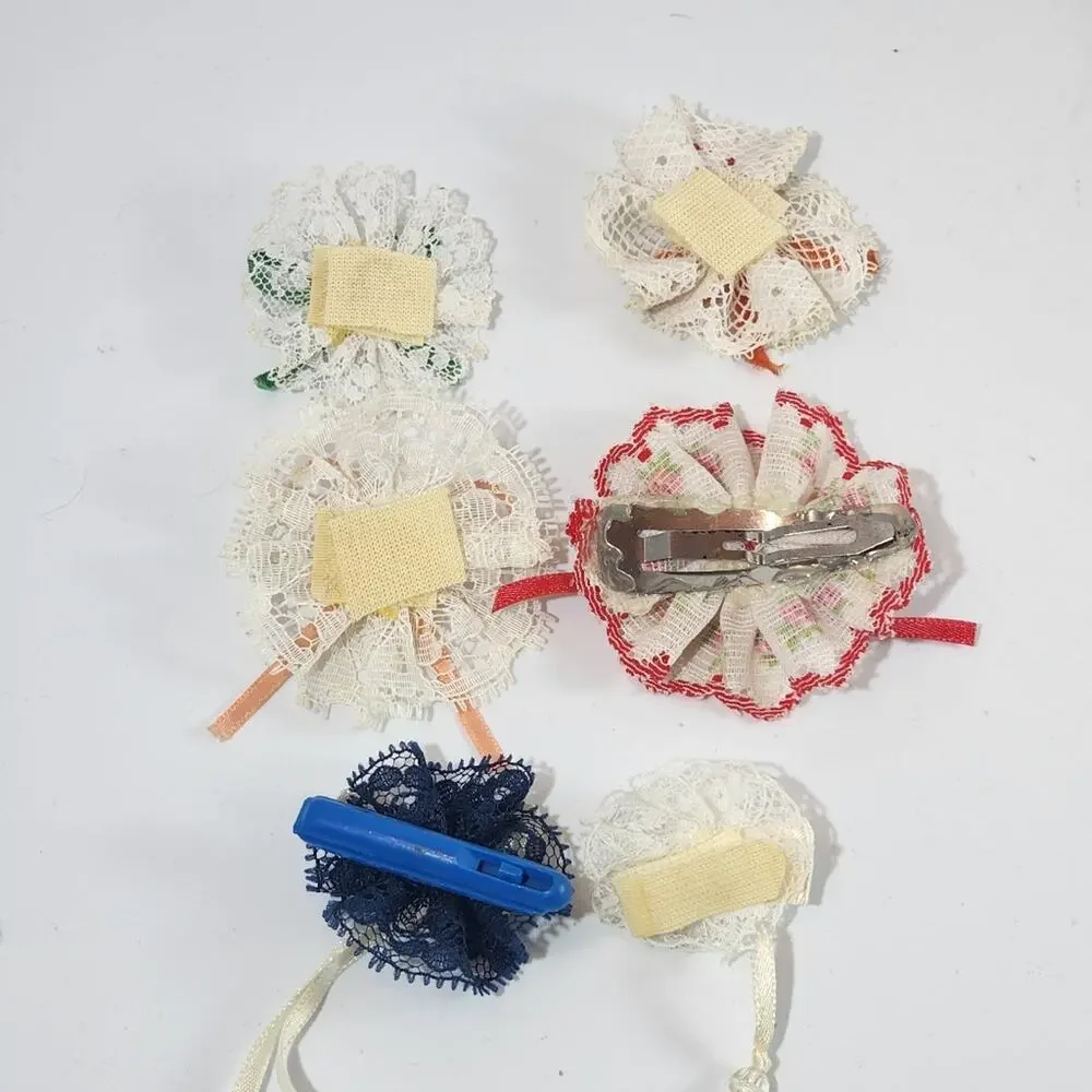 🌻3 for $18 Vintage 80's Lace Baby Bows